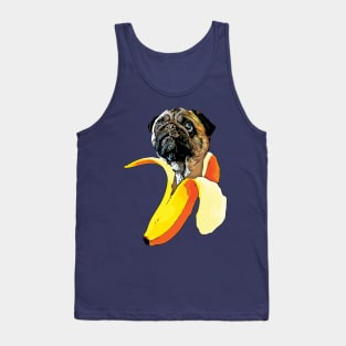 Funny Banana Pug Tank Top